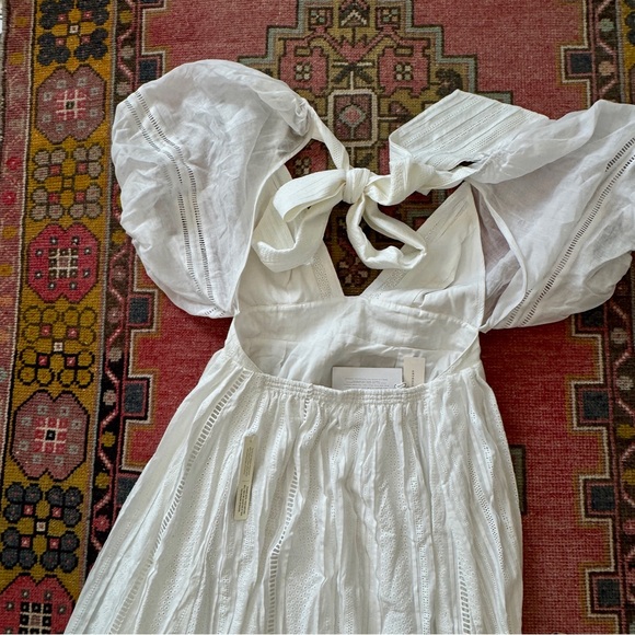 Anthropologie Joslin Backless Linen Maxi Dress Size 8 - Picture 9 of 10